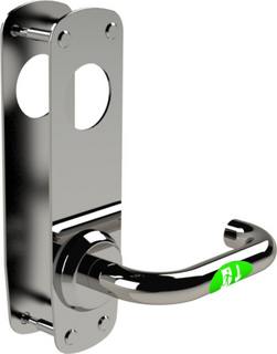 Nödutrymningsbeslag ST17904-L-2    blankt rostfritt stål vänster