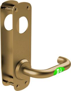 Nödutrymningsbeslag ST17904-L-5    borstad mässing vänster