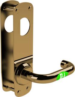 Nödutrymningsbeslag ST17904-L-6    blank mässing vänster