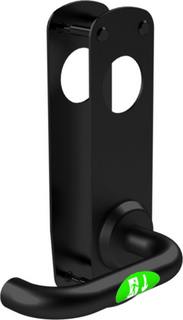 Nödutrymningsbeslag ST17904-R-3    borstat svart höger