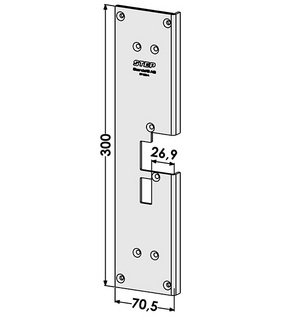 Monteringsstolpe ST1886-A anpassad för Sapa 2086 (Step 18)