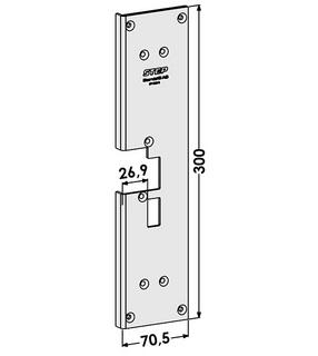 Monteringsstolpe ST1886-B anpassad för Sapa 2086 (Step 18)
