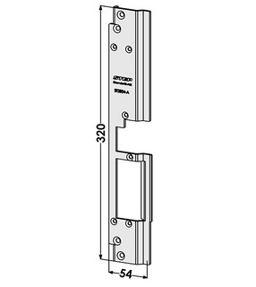 Monteringsstolpe ST2804-A anpssad för Schüco ADS 70 HD (Step 28E)