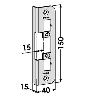 Monteringsstolpe ST4012-15 till    STEP 40 vinkel