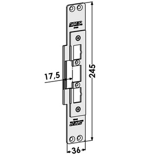 Monteringsstolpe ST4033 anpassad för Sapa 2060. (STEP 40,90)
