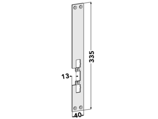 Monteringsstolpe ST4111H till STEP 40, 48, ,90,98