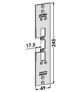 Monteringsstolpe ST6575 anpassad för Wicstyle 75 Evo & 77FP, (STEP 60)