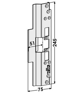 Monteringsstolpe ST6583 anpassad för Schüco ADS 90 (Step 60)