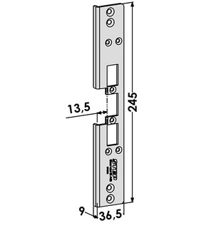 Monteringsstolpe ST6585 anpassad   för Sapa 2050 (Step 60)