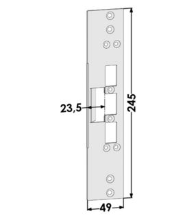 Monteringsstolpe ST6669 anpassad för Schüco ADS 80FR (Step 60)