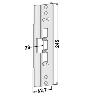 Monteringsstolpe ST6672 anpassad för Schüco AD UP 90. (Step 60)