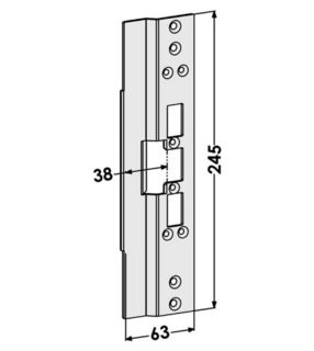 Monteringsstolpe ST6680 anpassad för Reynaers ML8, (Step 60)