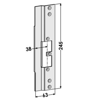 Monteringsstolpe ST9580H anpassad  för Reynaers 8ML (Step 92)