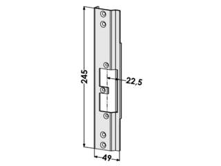 Monteringsstolpe ST9619V för       STEP 92