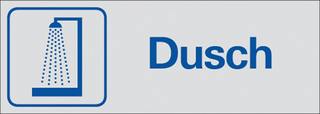 Symbolskylt 225x80 mm Dusch