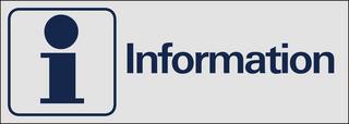 Symbolskylt 225x80 mm Information