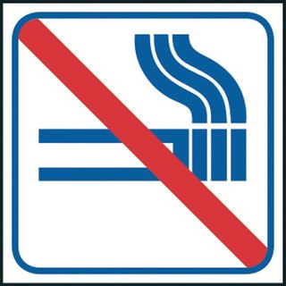 Pictogram 140x140mm Rökning        förbjuden självhäftande 5-pack