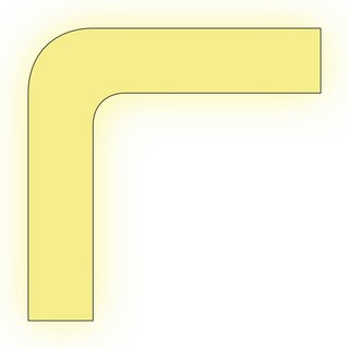Hörn- och trappstegsmarkering      100x100x25 mm
