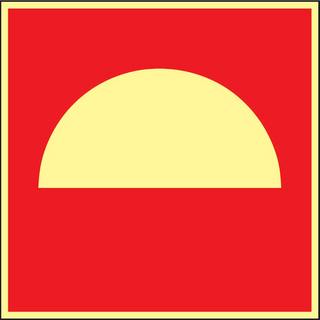 Brandskylt 210x210mm Supernova     Brandredskap Symbol