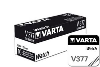 Batteri Varta S377, V377, SR626SW  1-pack Silveroxid