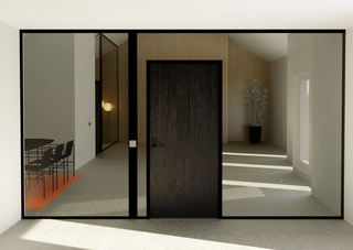 Nordic Frame® Slimmad Portal med   trädörrblad