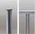 Mittstolpe GB100 för 8,76mm glas,  vit inkl. topplock