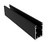 Nordic Frame N45 svart (12mm glas) 5,5m kpl, färdigmonterat falsgummi