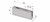 Alva självstängande beslag PT20,   set, för 8-12mm glas, EN 3, svart