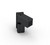 Glasanslutning, fyrkantig 15,      6-10mm glas, svart